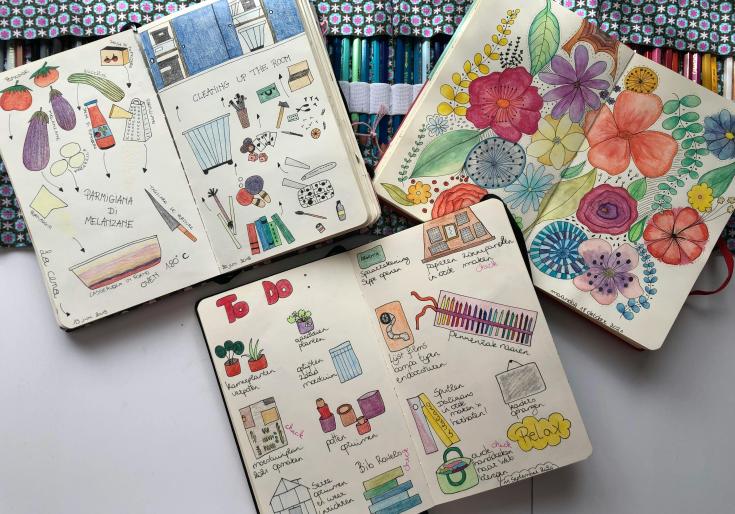 Art journal café